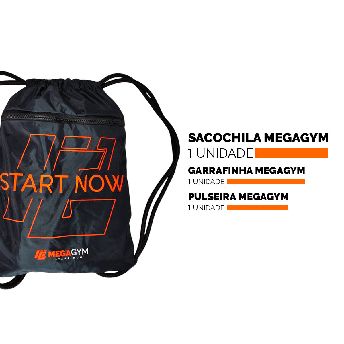 KIT Rato Fitness com Sacochila + Squeeze + Pulseira - Imagem 2