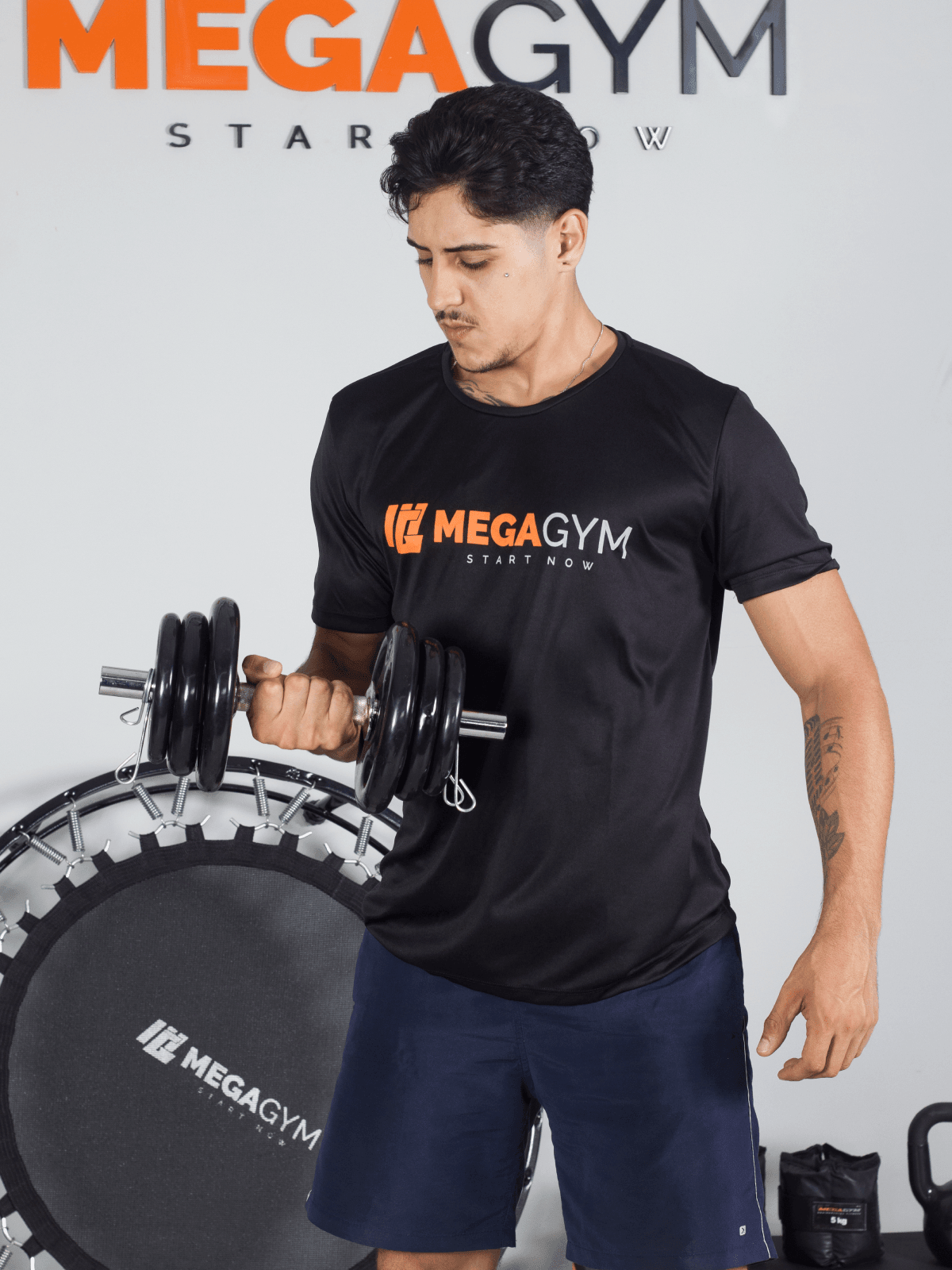 Kit Treino Musculação Par Halter Maciço + 20kg Anilha Emborrachada - Imagem 2